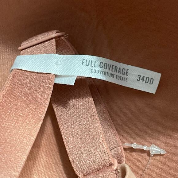 Aerie Womens Bra Size 34DD Real Free Full Coverage Burnt Orange Adjustable Strap - Picture 7 of 9